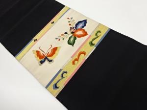 綴れ蝶に桐模様織出し名古屋帯